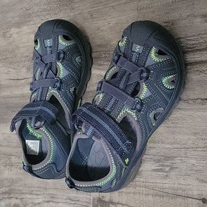 Merrell kids hydro hiker, sz. 1, blue and green. never worn